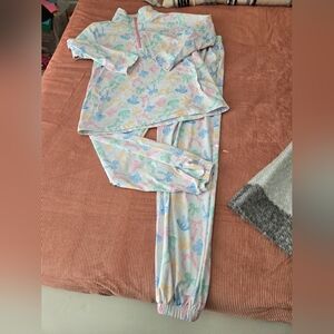 Pastel Floral Kids Pajama Set